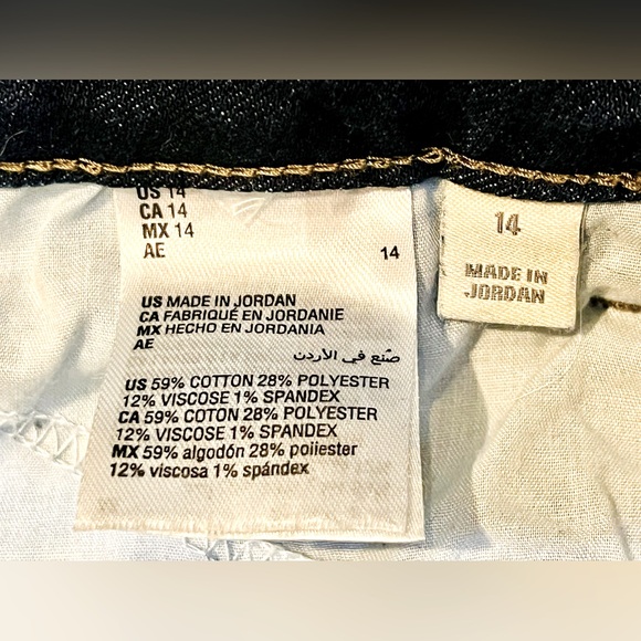 Style & Co Boot High Rise Dark Denim Blue Jeans Size 14, NWOT - Picture 5 of 8